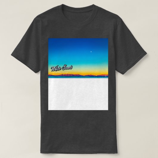 ホワイトサンズ日の出1 Tシャツ (デザイン正面)