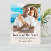 ホワイトサンズ頼ビーチ写真をチョップする 招待状 (スタンド正面)