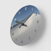 ホワイトサンズ ラウンド壁時計 (傾斜)