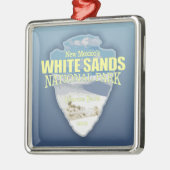 ホワイトサンズNP (矢印) メタルオーナメント (左)