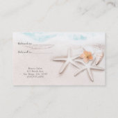 ホワイトサンディビーチスターフィッシュブルー友人を参照 紹介カード (裏面)