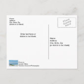 ホワイトサンディビーチフロリダコーストラインハガキ ポストカード (裏面)