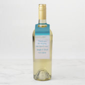 ホワイトサンディビーチワインボトルメッセージカード ボトルネックタグ (ボトル)