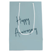 ホワイトサンドに包まれるアニバーサリーホワイトシーシェル ミディアムペーパーバッグ (裏面)