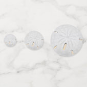 ホワイトサンドドルビーチ結婚式テーブル紙吹雪 コンフェッティ (正面)