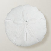 ホワイトサンドドルラウンド装飾用クッション ラウンドクッション (裏面)