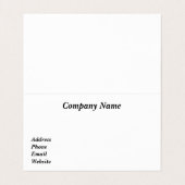 ホワイトサンドビーチ名刺 名刺 (内部フラット)