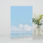 ホワイトサンドビーチ固定式 便箋 (スタンド正面)