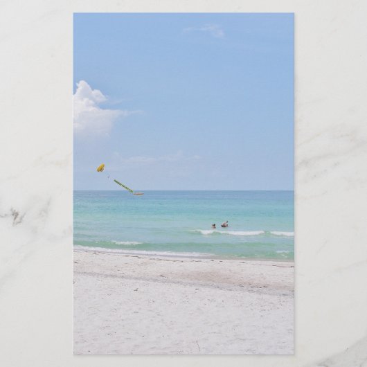 ホワイトサンドビーチ固定式 便箋 (正面)