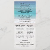 ホワイトサンド海ビーチ熱帯結婚式 プログラム (裏面)