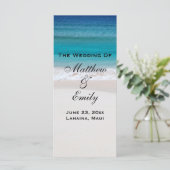 ホワイトサンド海ビーチ熱帯結婚式 プログラム (スタンド正面)