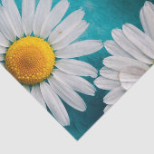 ホワイトサンフラワーズオンターコイズティッシュペーパー 薄葉紙 (詳細)