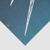 ホワイトサンムーンマンダラブルーグラデーションデザイン 薄葉紙 (詳細)