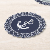 ホワイトサークルマンダラ&ボートいかり ペーパーコースター (アングル)