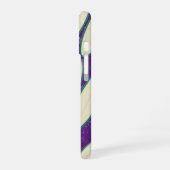 ホワイトサーフボード柄 iPhone 16ケース (左側面)