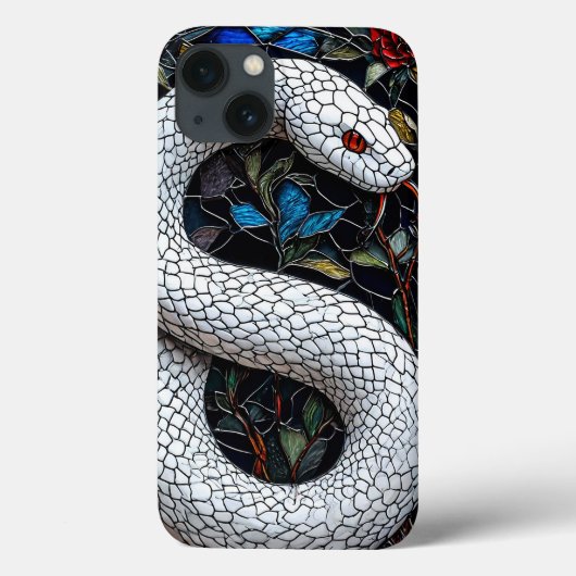 ホワイトサーペントミニマルクリーンな美意識 Case-Mate iPhoneケース (裏面)