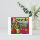 ホワイトサーモン,ワシントン – Tawasentha Apple Labe ポストカード (スタンド正面)