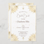 ホワイトシアルサンアンドムーンブライダルブランチ 招待状 (正面/裏面)