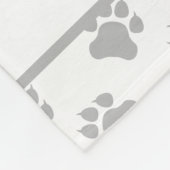 ホワイトシェパードホワイトドイツシェパード&名前をカスタムする フリースブランケット (角)