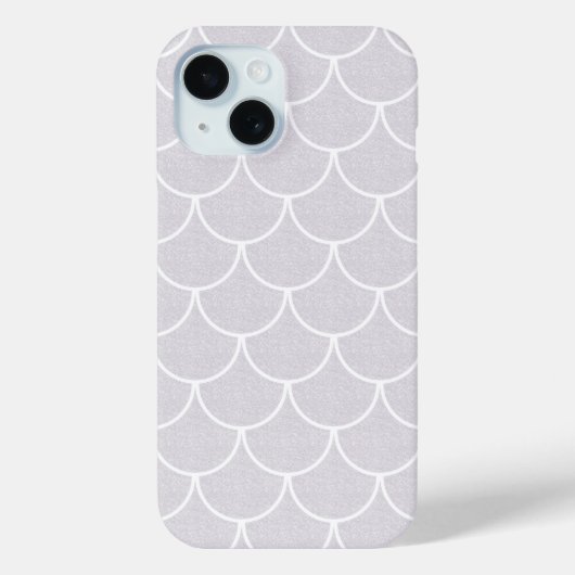 ホワイトシェル型マーメイドスケール模様 Case-Mate iPhoneケース (裏面)
