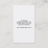 ホワイトシエレガントンガーミュージックギター先生ミュージカル 名刺 (裏面)