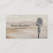 ホワイトシエレガントンガーミュージックボイス先生ミュージカル 名刺 (正面)