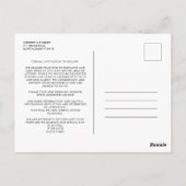 ホワイトシックトレンディー結婚コラージュの3枚の写真 ポストカード (裏面)