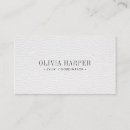 ホワイトシック |プレインレザーエレガントルック 名刺