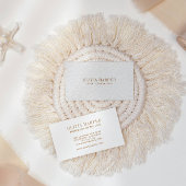 ホワイトシック |プレインレザーエレガントルック 名刺