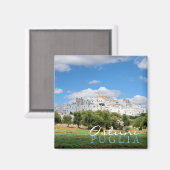 ホワイトシティオストゥニプーリア文字磁石 マグネット (正面/裏面)