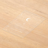 ホワイトシテナルアーチ結婚式招待状 アクリル招待状 (レイダウン)