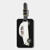 ホワイトシトロエン2CV ラゲッジタグ (正面縦)