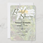 ホワイトシャスタデイジーフォトブライダルシャワー 招待状 (正面)