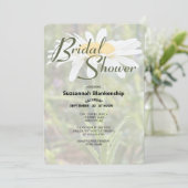 ホワイトシャスタデイジーフォトブライダルシャワー 招待状 (スタンド正面)