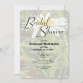 ホワイトシャスタデイジーフォトブライダルシャワー 招待状 (正面)