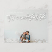 ホワイトシャドー素敵なクリスマス シーズンポストカード (正面)