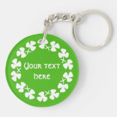 ホワイトシャムロ縁どックス追加文字 キーホルダー (裏面)