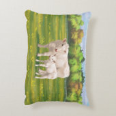 ホワイトシャロレカウカートカーフ牛 アクセントクッション (裏面(縦))