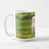 ホワイトシャロレカウカートカーフ牛 コーヒーマグカップ (左)