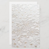 ホワイトシャンティリーレース (正面/裏面)