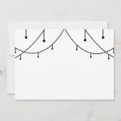 ホワイトシャンデリアオンブラックヘンナイトパーティー 招待状 (裏面)