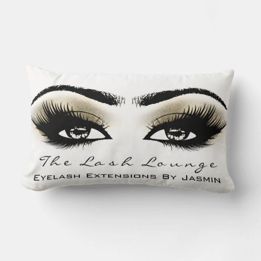 ホワイトシャンパイグネメイクアップアイズラッシュ美しい ランバークッション (正面)