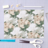 ホワイトシャンパンバラビクトリアンガーデン 薄葉紙 (クラフト)