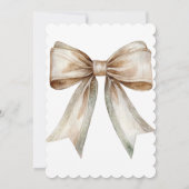 ホワイトシャンパンモスボウ16誕生日 招待状