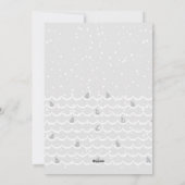 ホワイトシャークのクリスマス フラット ホリデー カード (裏面)