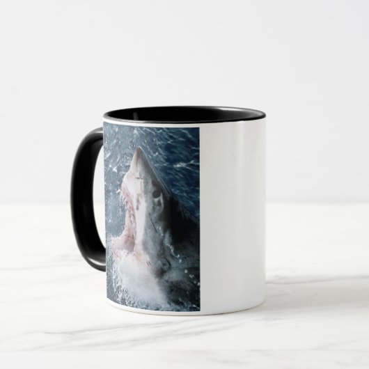 ホワイトシャ素晴らしメの頭 マグカップ (正面左)