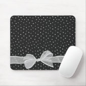 ホワイトシュアボウの水玉模様 マウスパッド (マウス)