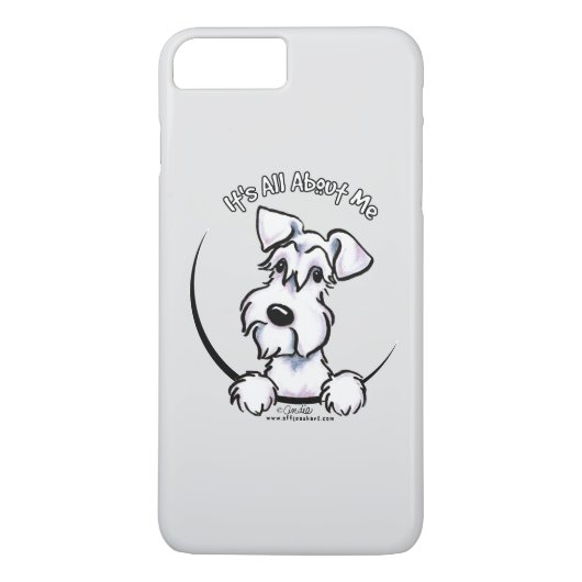 ホワイトシュナウザーIAAMグレー Case-Mate iPhoneケース (裏面)