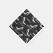 ホワイトシューズファッショニスタパターンナプキンス スタンダードカクテルナプキン (角)