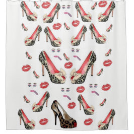 ホワイトシューヒョウのショーカーテン シャワーカーテン